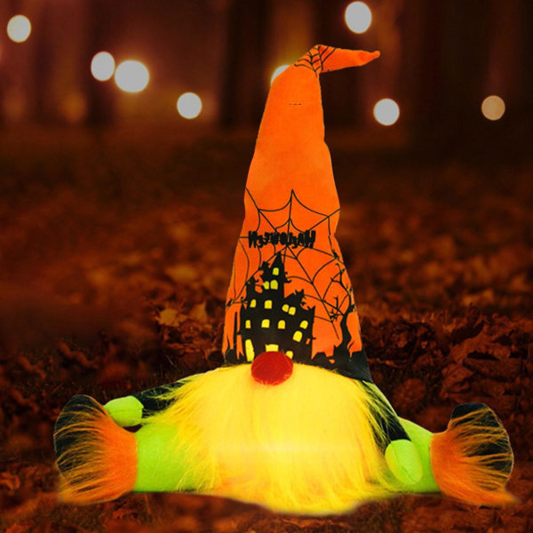 Halloween Gnomes Plyschdekor Rudolph Ansiktslös docka Goblin Plyschleksak