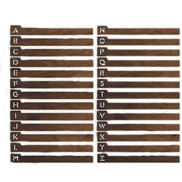 Vinylplate-skillevegger, alfabetiske skillevegger for vinylplater, vinylplate-skillevegger med faner, tre-skillevegger for plater