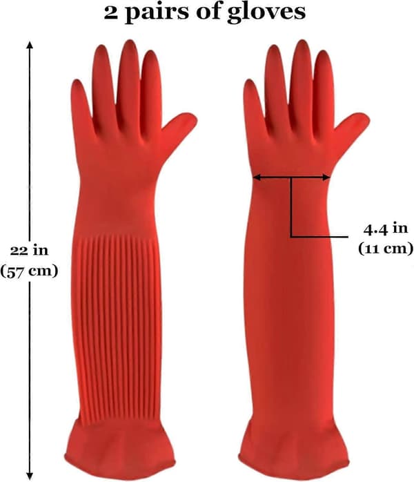 Hansker for oppvask forlenges