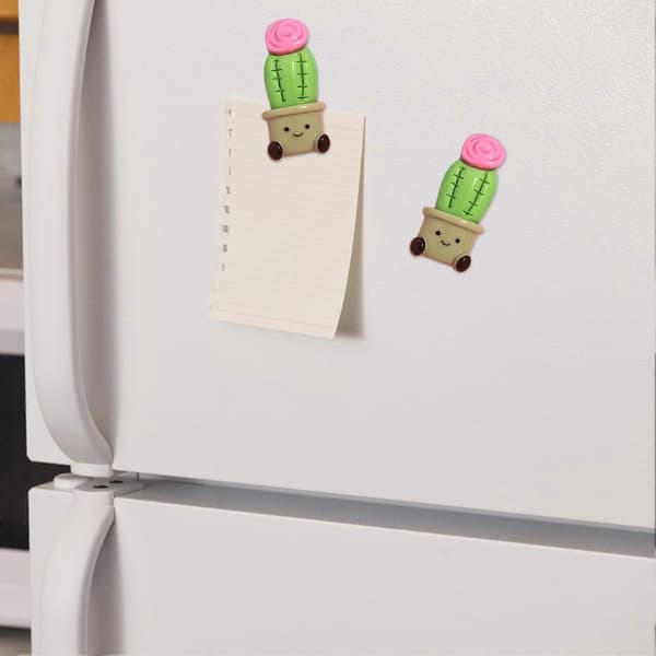 Söt Blomkylskåpsmagnet – Blekningsbeständig & Luktfri – för Barnrum, Vardagsrum & Present E