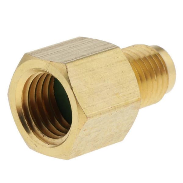Messing 1/4 SAE til 1/2 Aircondition Køletank Adapter Fitting