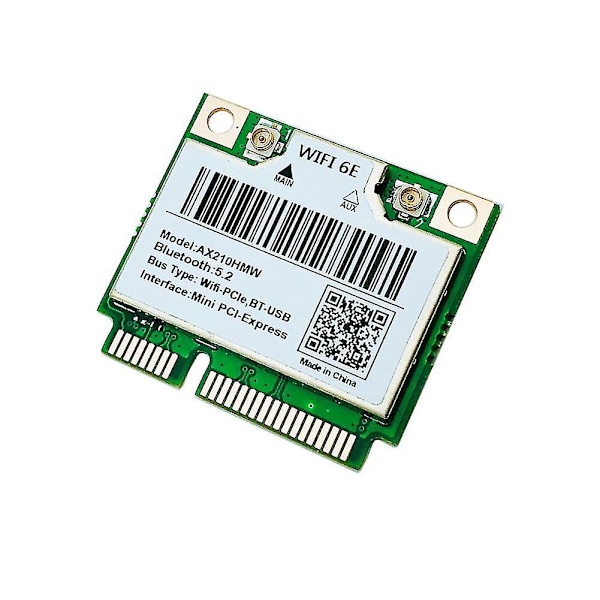 Wifi 6e Ax210hmw Mini Pcie Wifi 6 Wifi-kort Kompatibelt med Ax210 5374mbps Bluetooth5.2 802.11ax 2.4