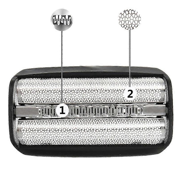 30B Rakblad för Braun 310 5742 5743 195 197S 199, FIX400 4735 4736 4737 Ersättningsrakapparat Mesh C