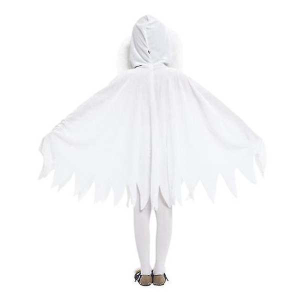 Halloween-mantel Cosplay-kläder med spöke för barn M