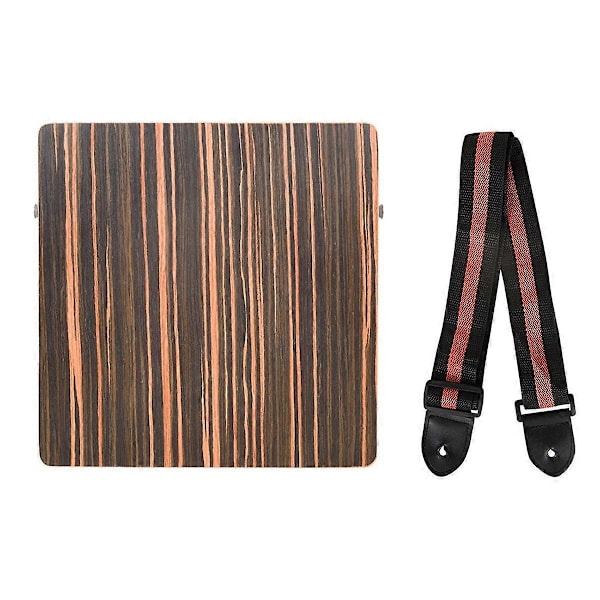 Rejse Cajon Tromme, Bærbar Justerbar Tone Tyk Træ Cajon med Justerbar Rem, Percussion Instrument Sæt