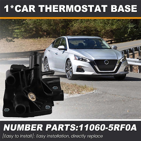 Bilmotor Radiator Kølevæske Vandudløbsrør Termostat Base 11060-5RF0A til Sylphy 2019-2021 Kick