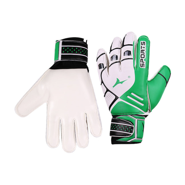 Fodbold målmandshandsker professionelt fingerbeskytter udstyr skridsikker træning slidbestandige handsker green adult size 9