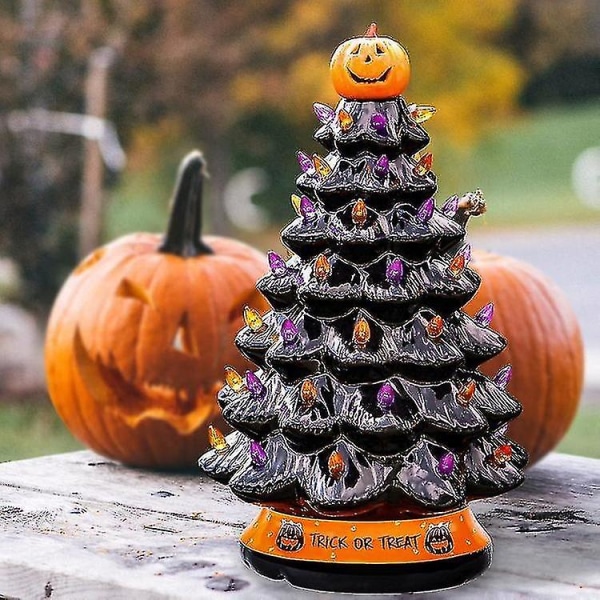 Halloween-puu Halloween/joulu Hehkuva koriste-koristeet Halloween-puulahja Halloween-juhlakoriste