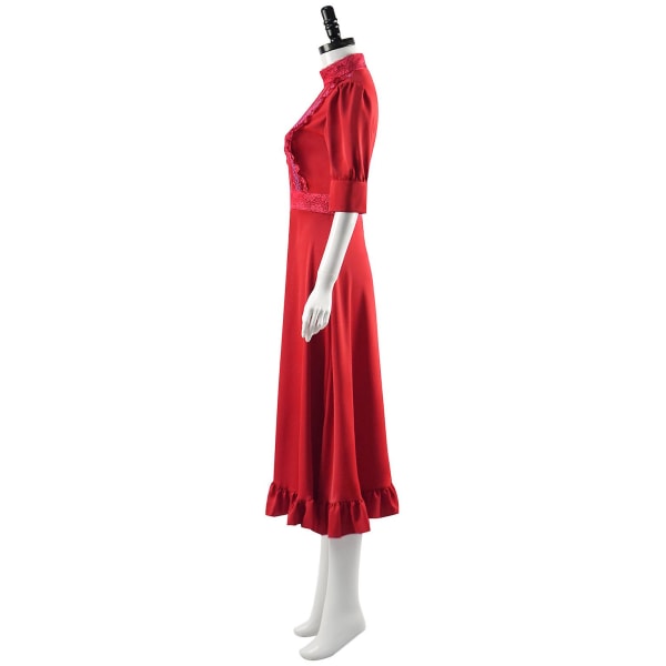 Cosdaddy Movie Pearl Cosplay -asu Halloween aikuisten naisten punainen mekko puvut puku S
