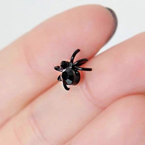Øreringe Halloween Tilbehør Ørepiercing Øreringe Studs Til Piger 2 Stk Edderkoppeøreringe Til Cosplay