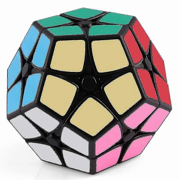2x2 Megaminx Speed Cube Smidig Pentagonal Dodekaeder Pussel Kub Svart