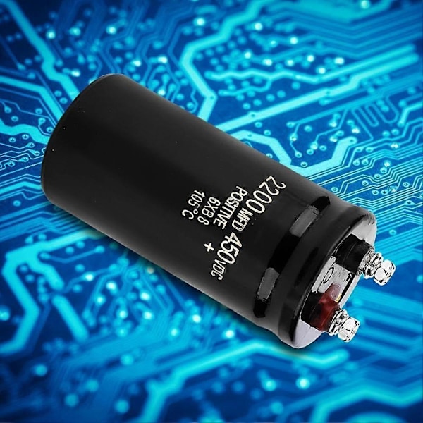 Kondensator, Bolt Pin Elektrolytkondensator 450V 2200uf Aluminium Elektrolyse Dielektrisk Kondensator