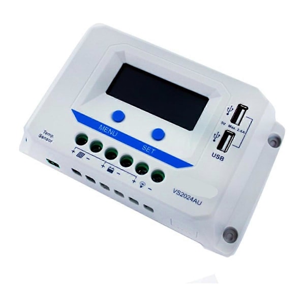20A PWM Solar Opladningsregulator Auto Identificer Batterispænding 12V 24V Maks. PV Input 50V