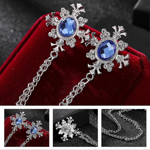 Unisex Rhinestone Decor Kæde Kvast Tøj Broche Til Fest E