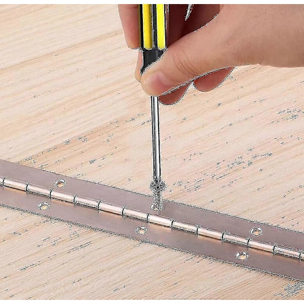 Kraftigt Pianogångjärn i Rostfritt Stål, Fullängdsgångjärn, 1800*30*0.6mm (1 Förpackning) -X