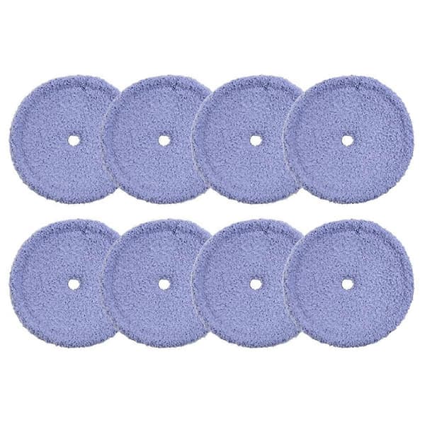 8 stk. vaskbare mikrofiber moppepuder til EVERYBOT Edge RS700 RS500 robotstøvsuger erstatningstilbehør