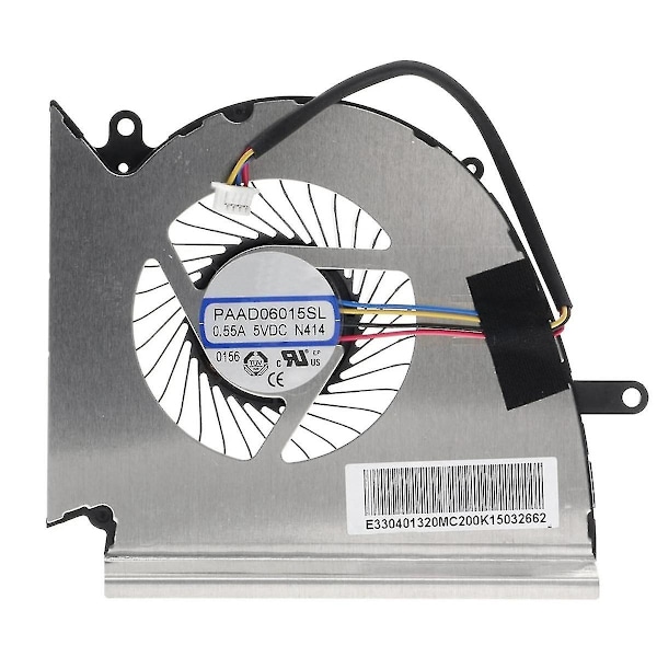 CPU og GPU Køleventilator til Gl75 Leopard 10Sdr 10Ser 9Sc 9Sd Ms-17E2 N414 17