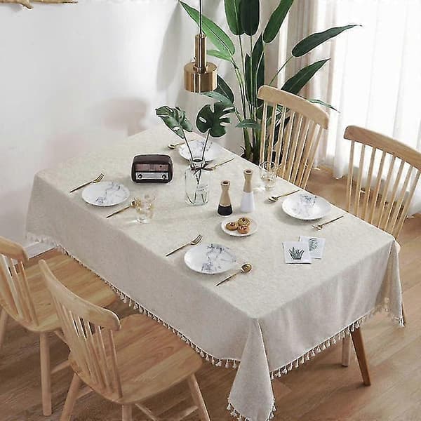 Dukar Linne Vattentät Duk Stil Duk Tofs Bröllopsfest Rektangulär Kaffe