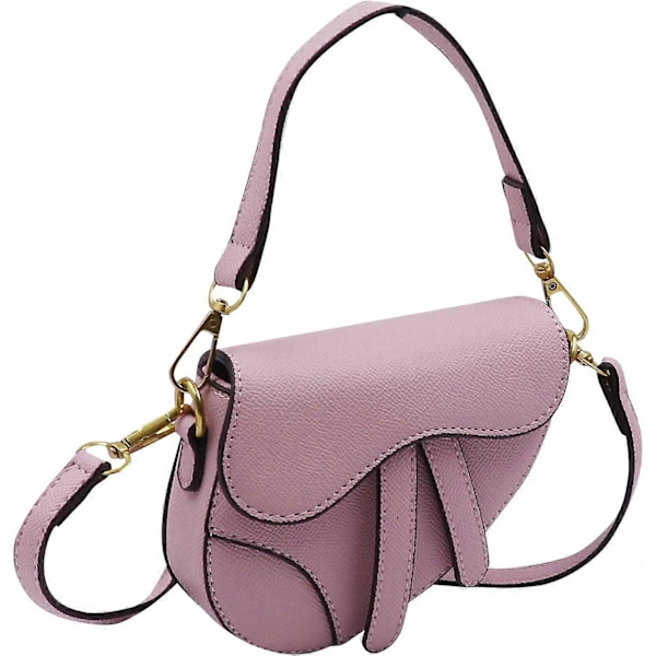 Mini Saddle Skuldertaske Vintage Crossbody Tasker PU Læder Håndtaske Clutch Pung til Kvinder Piger