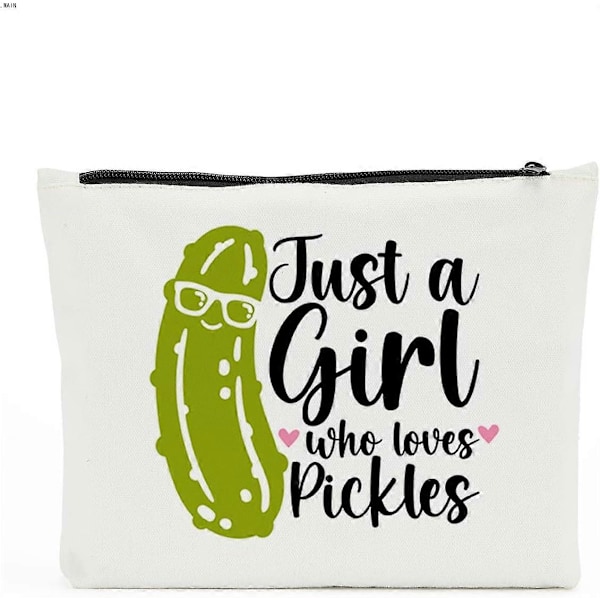 Pickle-presenter för pickle-älskare, Pickle-presenter för kvinnor, Pickle sminkväska, födelsedagspresent till bästa väninnan, klasskamraten, systern, Bara en tjej som älskar