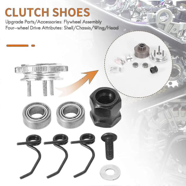 RC Clutch 14t Ing Clutch S Cengine Mutter For 1/8 RC Nitro Bil I