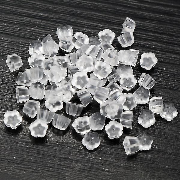 Smykkelagesett Plast Øredobb Bakside Plugghette Spiker Tilbehør