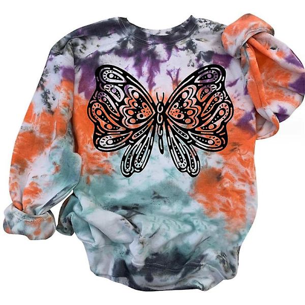 Halloween Tröja Rundhalsad Pullover - Avslappnad Lös Långärmad Topp style 13 M
