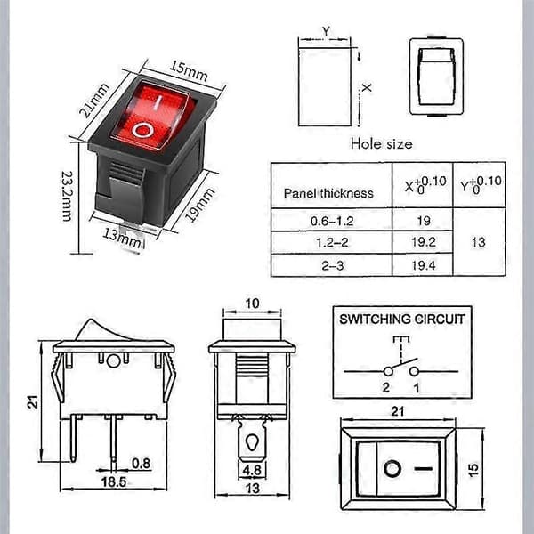 IP67 Vandtæt Inline Switch 12V DC 20A Høj Strøm Vandafvisende Switch