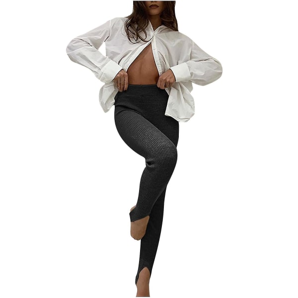 Tflycq Womens Stretch Yoga Leggings Fitness Løpe Gym Sport Full Lengde Active Pants