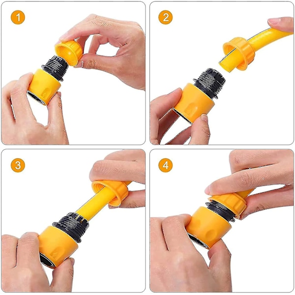 Blandingsbatteri Slangekobling, Bland Nemt Varmt & Koldt Vand, Slangeende Hurtigkobling, 2 I 1 Gevindhane Kobling, Y Splitter Kobling, Udendørs Haneslange