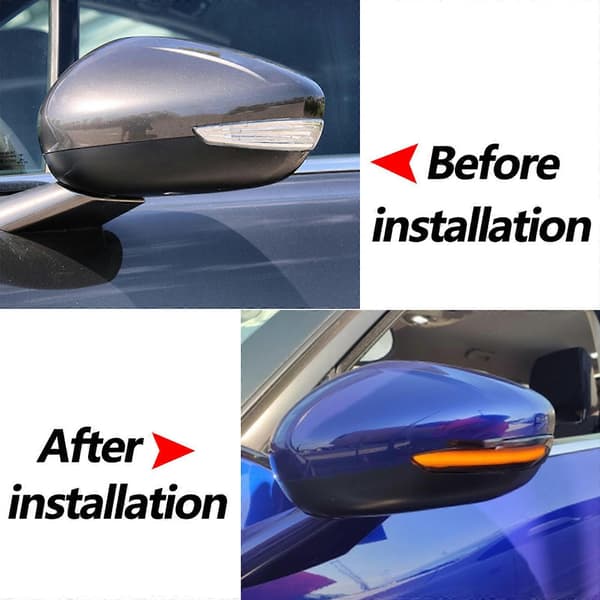 Flydende LED Dynamisk Bakspejl Blinklys til SW til Citroen C4