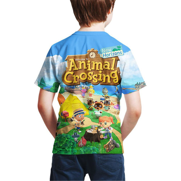 Animal Crossing 3d Print Sommar T-shirt Barn Pojkar T-shirt Casual Tee Tops style 1 10-11 Years
