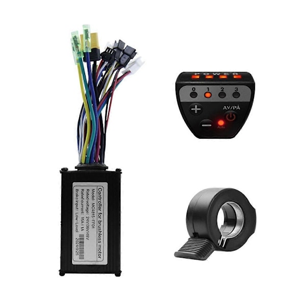 36V 48V 15A Borstlös Kontroller G20 Mätare LED Display+130X Gasreglage Kit för Elektrisk Scooter E-Bike