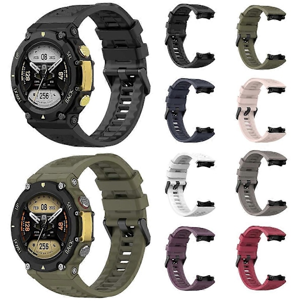 Sportsarmbånd for HuamiAmazfit for T Rex 2 Silikareim for Smartklokke