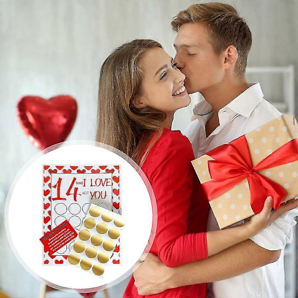 Valentine Skraplottskortsutskrifter Dejt Kväll Fräck Jubileum Grattiskort För Pojkvän Flickvän Honom TAO