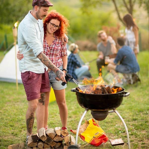 Barbecue Blæser, Bærbar Batteridrevet Hurtig Optænder, Sort