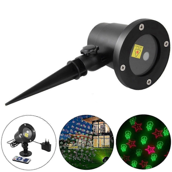 LED Laser Projektor Lys Julehage Lys Jul Bevegelig Laserlampe Dekor