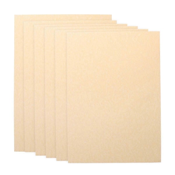 50 stk. A4-ark Pergament Retro Papir for Sertifikat og Diplom 90g (Lys Brun) TA