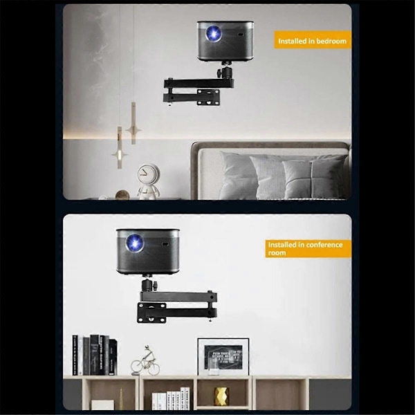 Foldbar Projektor Vægbeslag Universal Justerbar Loft Væg Projektor Beslag Stand Projektorer Bra