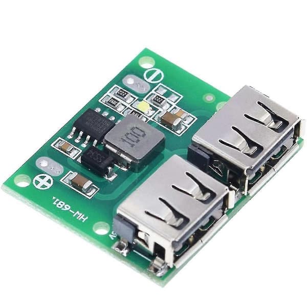 5 stk. Usb - Regulator Opladningstrin Charr Modul 9v 12v 24v Til 5v 3a Dobbelt Usb Til Bil