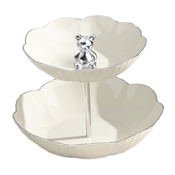 Dessert Cupcake Stativ Frugtkurv Rund Aftagelig Luksus Frugt Serveringsholder Mad Rack Stativ til Frugter Hjem Eftermiddagste