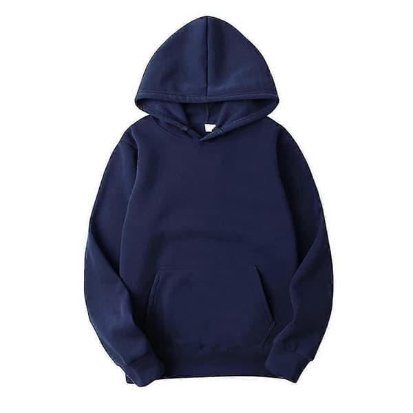 Hættetrøjer til kvinder, bomulds sweatshirt Marine blue L