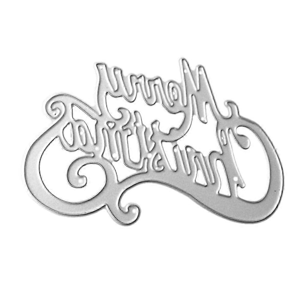 Hyvää Joulua Leikkausmuotit Sapluuna DIY Scrapbooking Kohokuviointi Albumi Paperi Lahja