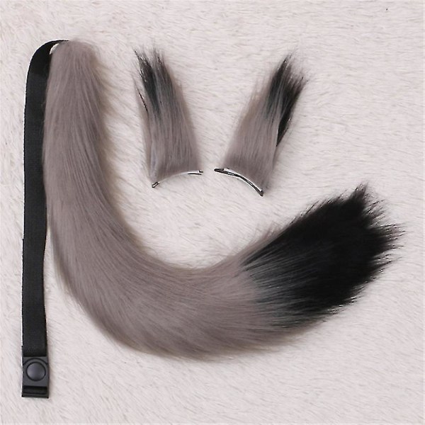 Wolf Fox Tail Clip Ears Set Halloween Christmas Fancy Party Kostyme Leker Gift For Women color 12