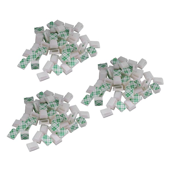 Selvklebende kabelholder, 7 mm bredde, 150 stk