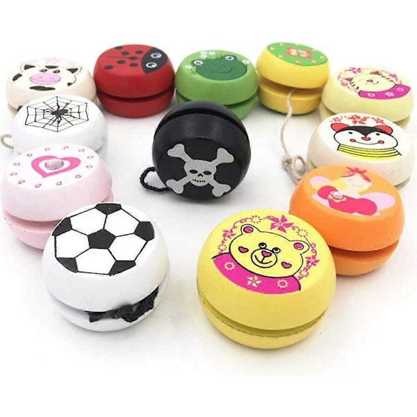 3 st Björn Jojo Leksaker Trä Jojo Boll Djur Jojo för Barn Leksak