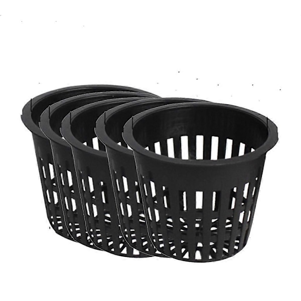 5x s Kurv Aeroponisk Plantesæt Sort, Sort,