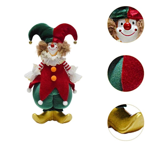 Juleklovne Dukke Julefigur Figur Scene Layout Dekorativt Festtilbehør Julepynt til Sofa