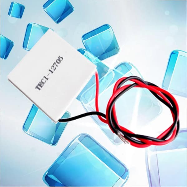 TEC1-12705 Termoelektrisk kjøler Peltier 40X40mm TEC12705 Peltier-elementmodul for kjøleradiator white