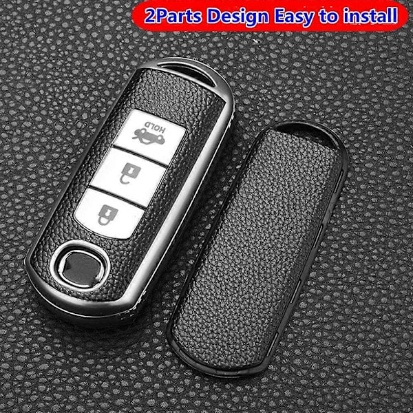 TPU-nahkainen auton avaimenperäkotelo Mazda 2 3 6 Axela Atenza CX-3 CX-4 CX5 CX-5 CX-7 CX-9 avaimeton